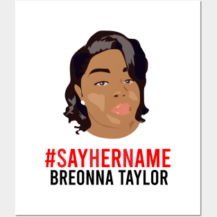 Say Her Name meaning Breonna Taylor Illustration Posters and Art